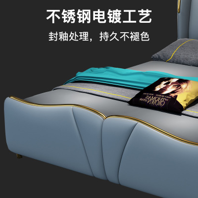 新中式全简约现代实木床